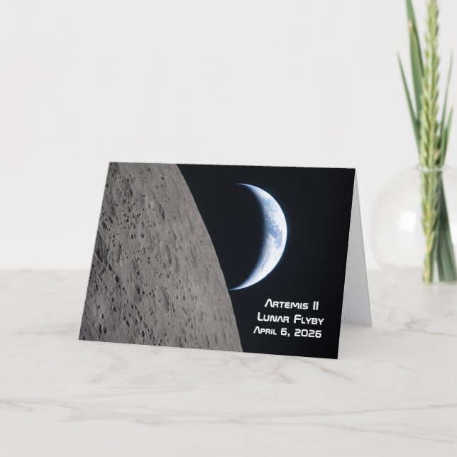 Carte Survol lunaire Artemis II (Devant)
