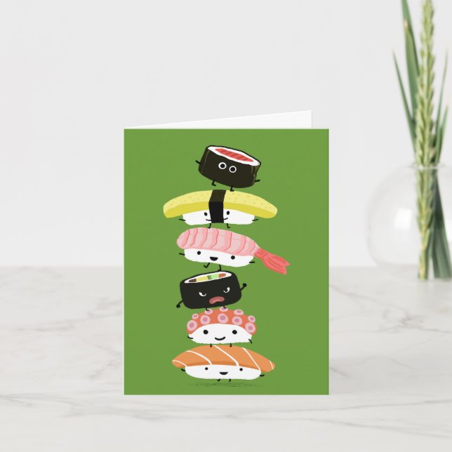 Carte Sushi Stack - La joyeuse tour des amis du Sushi (Devant)