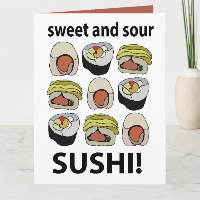 Carte Sushi Sushi Sucré et Acidulé (Devant)