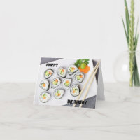 Sushi végétarien Joyeux Anniversaire