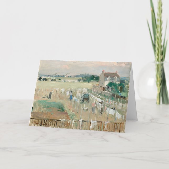 Carte Suspendre la blanchisserie à sec | Berthe Morisot (Devant)