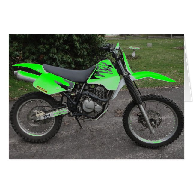 Carte Suzuki Green DS Dirt Bike (Devant horizontal)