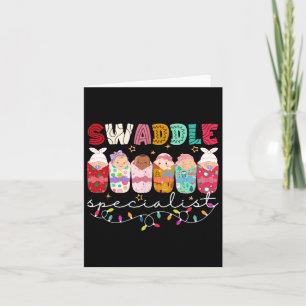 Carte Swaddle Spécialiste Nicu Mother Baby Elf Xmas Matc