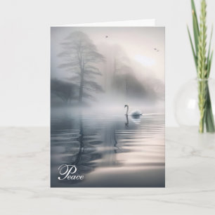 Carte Swan Solitaire Dans Sa Sympathie