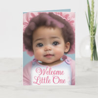Sweet African American Infant Girl Welcome Baby