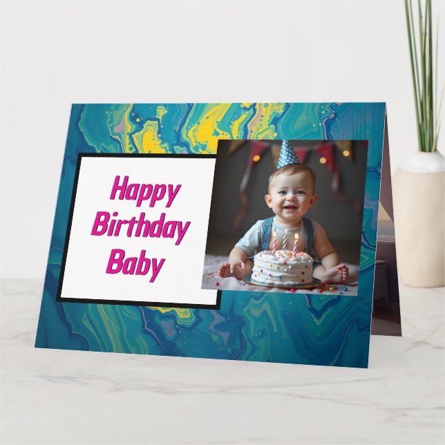 Carte Sweet Baby Birthday Card - Téléchargement instanta (Devant)