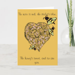 Carte Sweet Bee Valentine