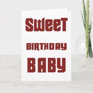 Carte Sweet Birthday Baby