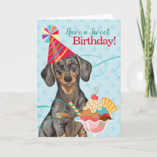 Carte Sweet Birthday Dachshund