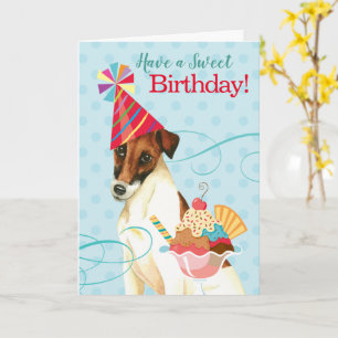 Carte Sweet Birthday Smooth Fox Terrier