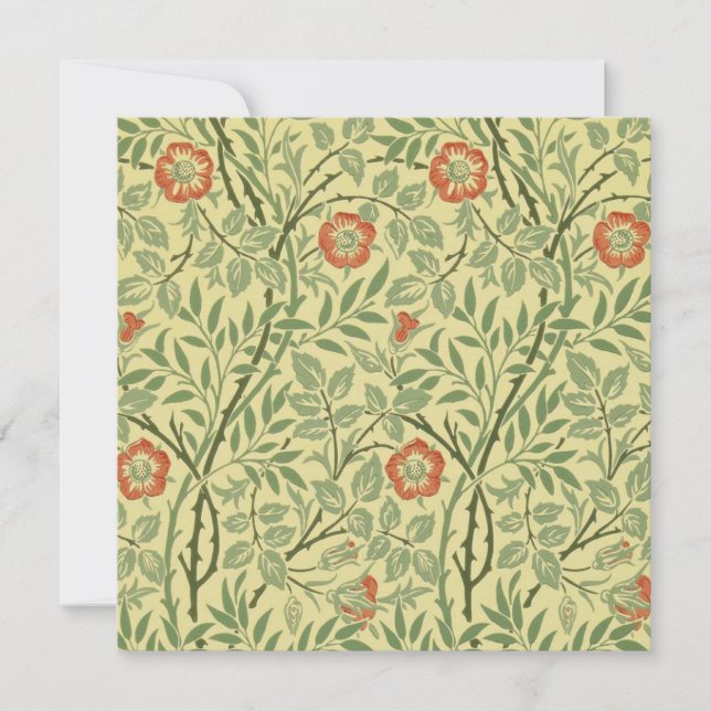 Carte Sweet Briar Motif (par William Morris) (Devant)