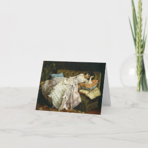 Carte Sweet Doing Nothing par Auguste Toulmouche, 1877