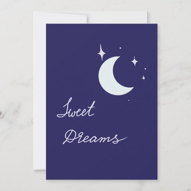 Carte Sweet dreams moon card (Devant)