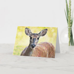 Carte Sweet Face Deer Note