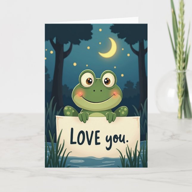 Carte Sweet Frog Love You (Devant)