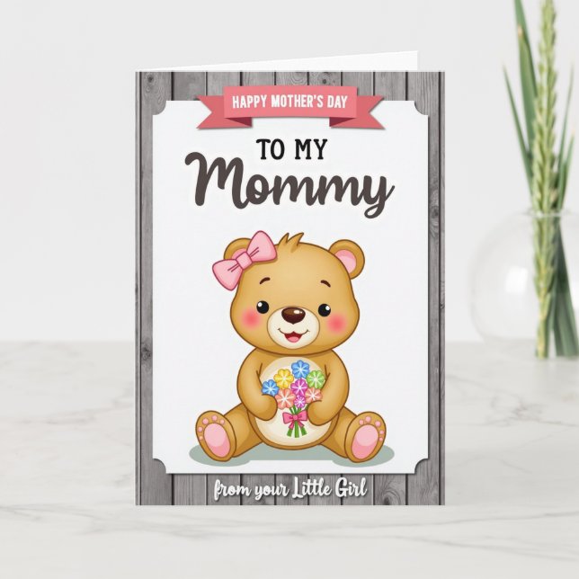 Carte Sweet Furry Mothers Day Card (Devant)