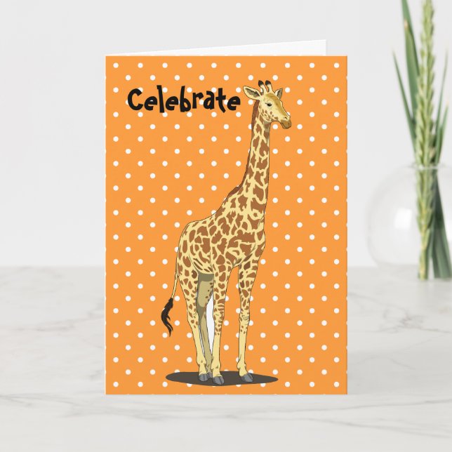 Carte Sweet Giraffe (Devant)