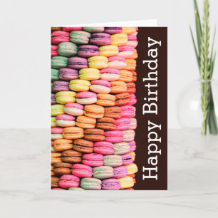 Carte Sweet Macarons Happy Birthday