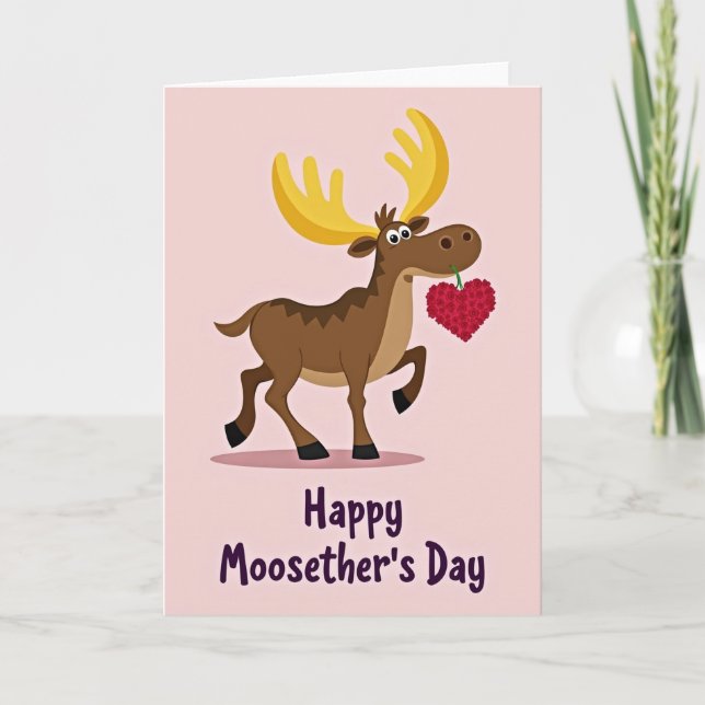 Carte Sweet Moosethers Day Floral Card (Devant)