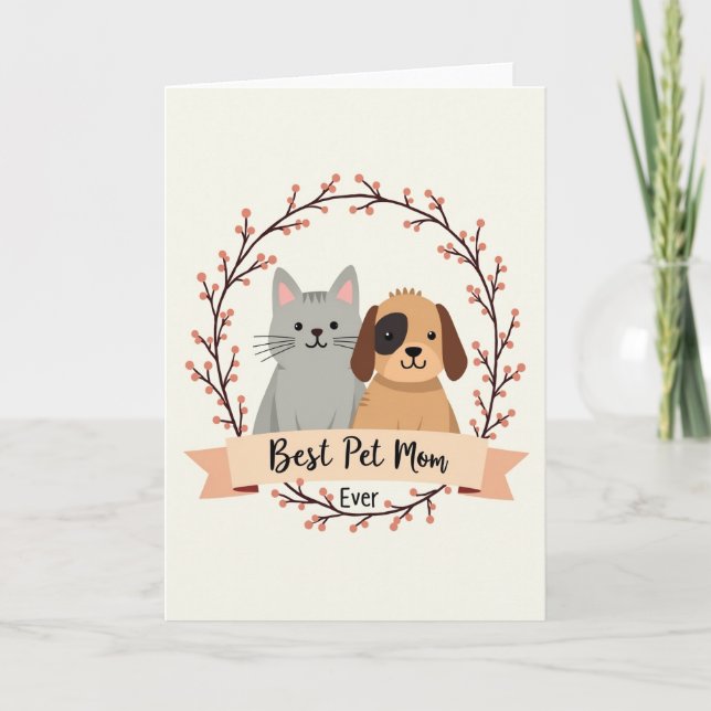Carte Sweet Mothers Day Pet Friends Card (Devant)