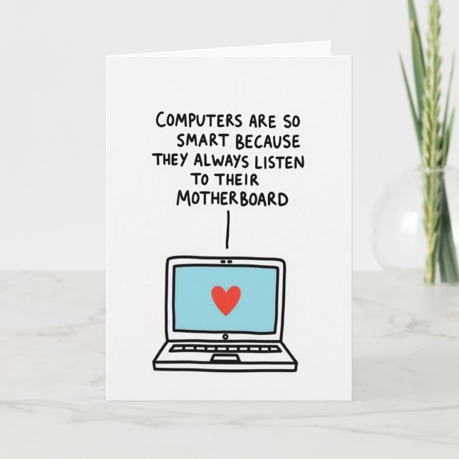Carte Sweet Mothers Day Tech Heart Card (Devant)