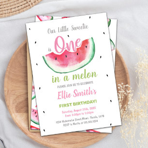 Carte Sweet One Summer Party pour filles