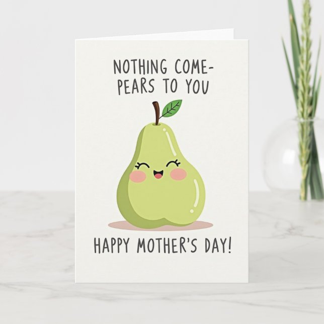 Carte Sweet Pear Mothers Day Card (Devant)