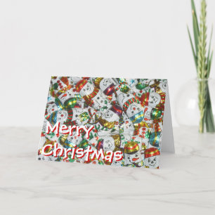 Carte Sweet Snowmen 'Joyeux Noël' devant
