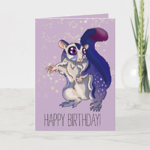 Carte Sweet Sugar Glider Baby Seizième B jour