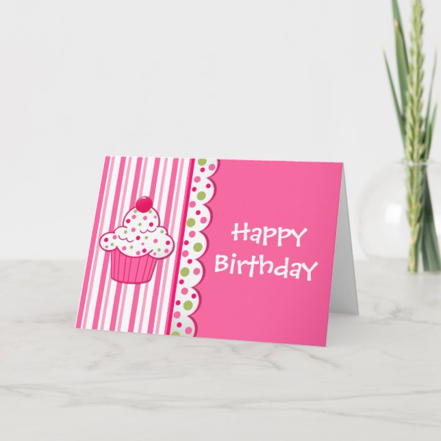 Carte Sweet Treat Girl's Birthday Greeting Card (Devant)