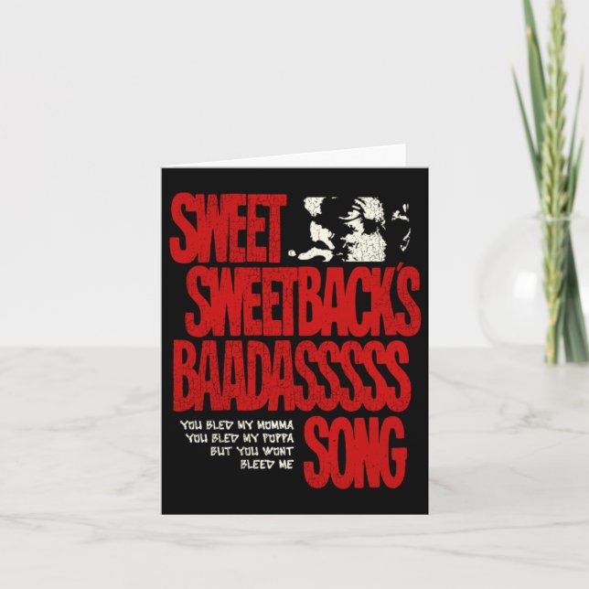 Carte Sweetbacks Badigeonnettes chansons (Devant)