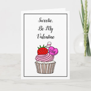 Carte Sweetie Be My Valentine Saint Valentin