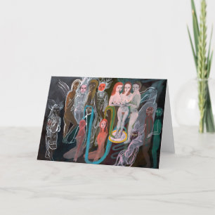 Carte Swimming in the Spirit World greeting card