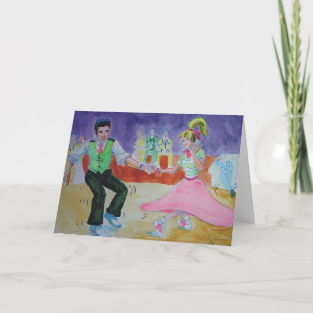 Carte Swing Dancing le samedi soir (Devant)