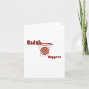 Carte Swish Happens Basketball Design