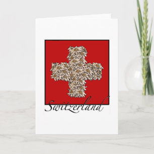 Carte Swiss Edelweiss Cross
