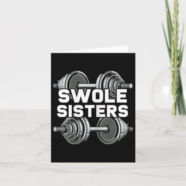 Carte Swole Sisters Powerlifting Gym entraînement Swole  (Devant)