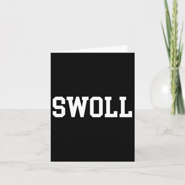 Carte Swoll Amusant Poids Et Bodybuilding (Devant)