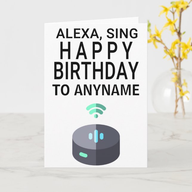 Carte SYMBOLE Alexa Joyeux anniversaire (Fleur jaune)