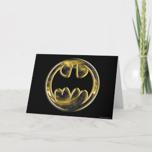 Carte Symbole Batman   Logo Or