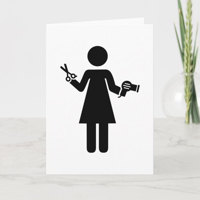 Carte Symbole coiffeur (Devant)