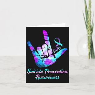 Carte Symbole d'amour des femmes Prévention du suicide