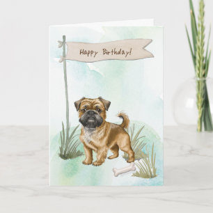 Carte Symbole d'anniversaire de la race Griffon de Bruxe