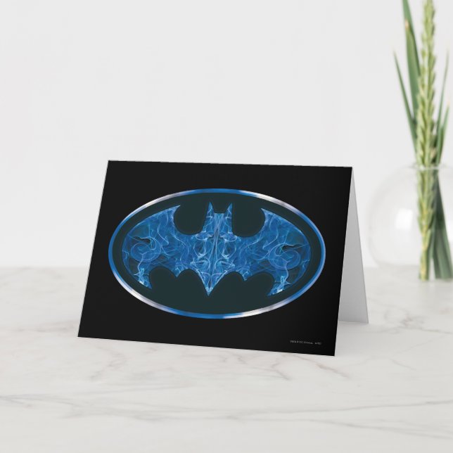 Carte Symbole de chauve-souris à fumée bleue (Devant)