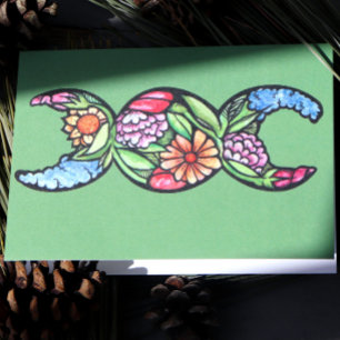 Carte Symbole de la lune triple