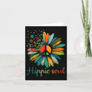 Carte SYMBOLE DE LA PAIX DE Daisy Hippie Soul AMATEURS D