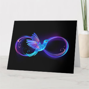 Carte Symbole de Neon Infinity par Glowing Hummingbird