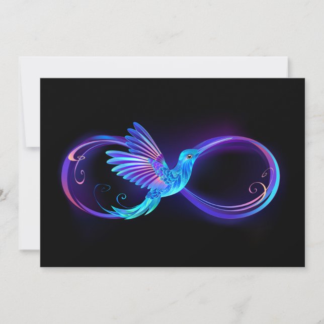Carte Symbole de Neon Infinity par Glowing Hummingbird (Devant)