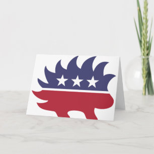 Carte Symbole de Porcupine du Parti Libertarien