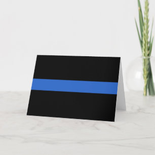 Carte Symbole de solidarité de la police sur le drapeau 
